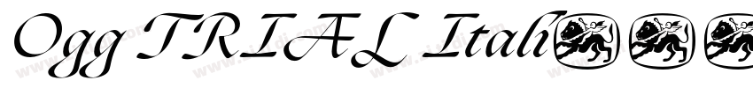 Ogg TRIAL Itali字体转换